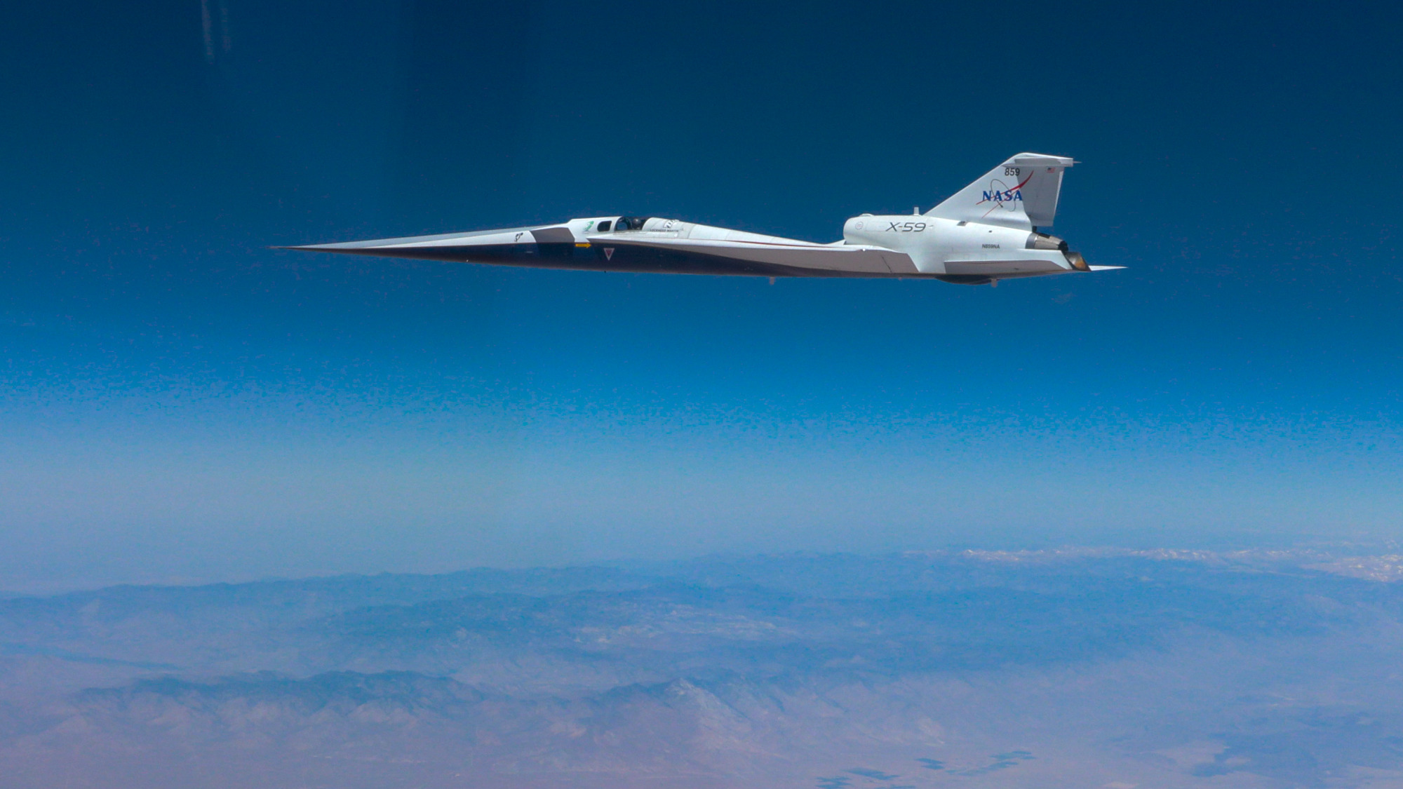 Este jet experimental de la NASA rompió la barrera de la velocidad del sonido: 1.480 km/h