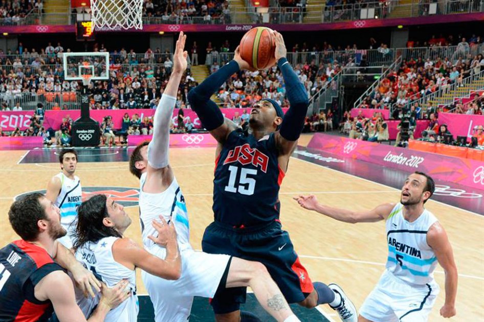 EE.UU. venció a Argentina en el baloncesto olímpico