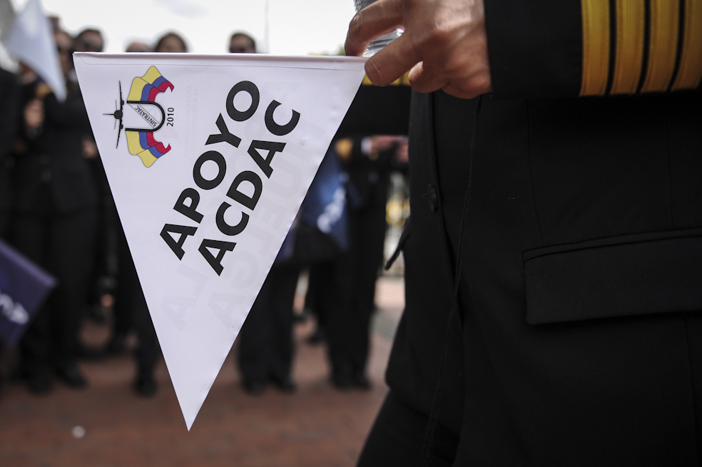 Convocan marcha para este jueves con el fin de respaldar a pilotos de ACDAC