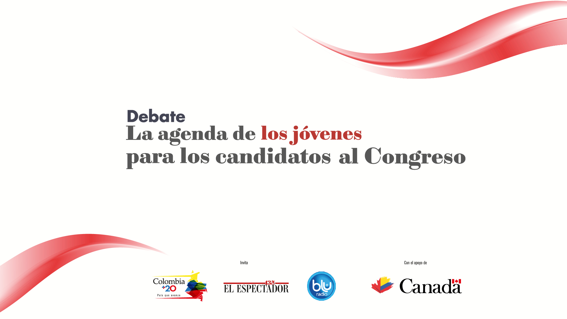 Debate: La agenda de los jóvenes para los candidatos al Congreso
