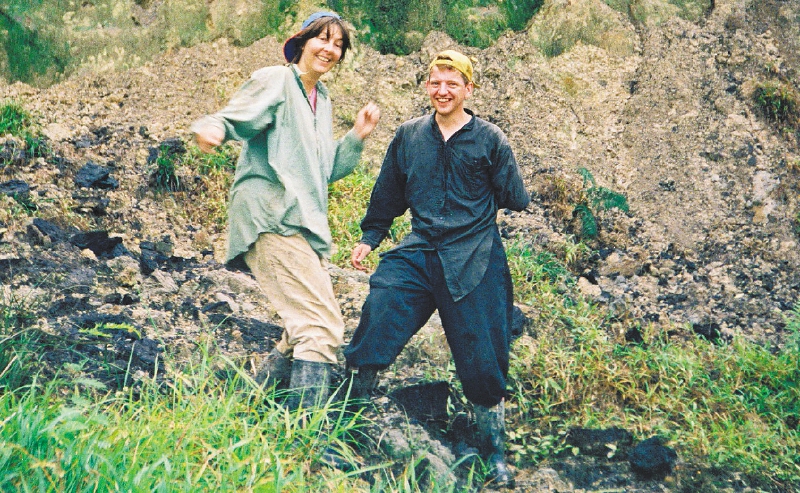 La investigadora Carina Hoorn durante su trabajo de campo en la Amazonia peruana. / Cortesía Carina Horn.