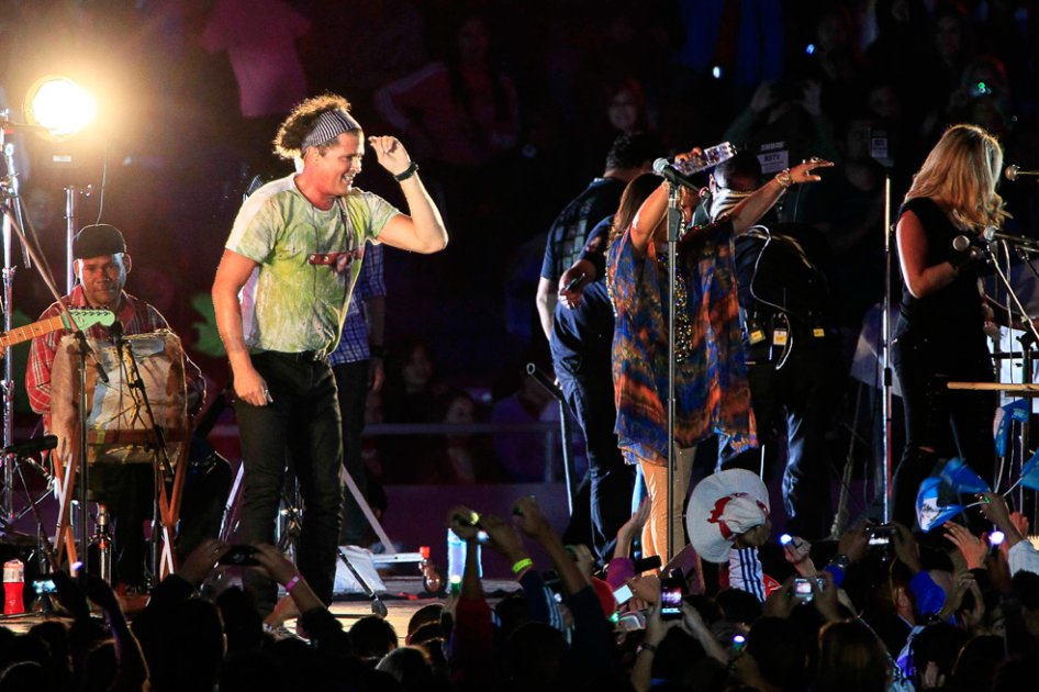 Carlos Vives en concierto.