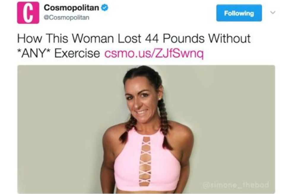 Revista Cosmopolitan convirtió el cáncer “en una dieta”