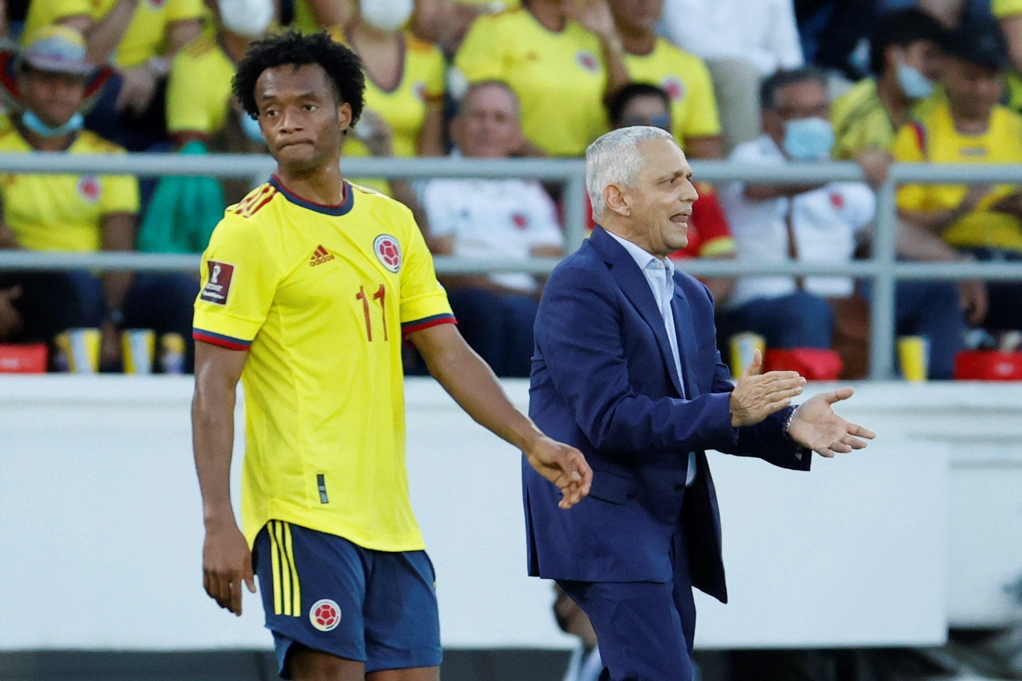 Cuadrado, Quintero y más jugadores se pronunciaron por la salida de Reinaldo Rueda
