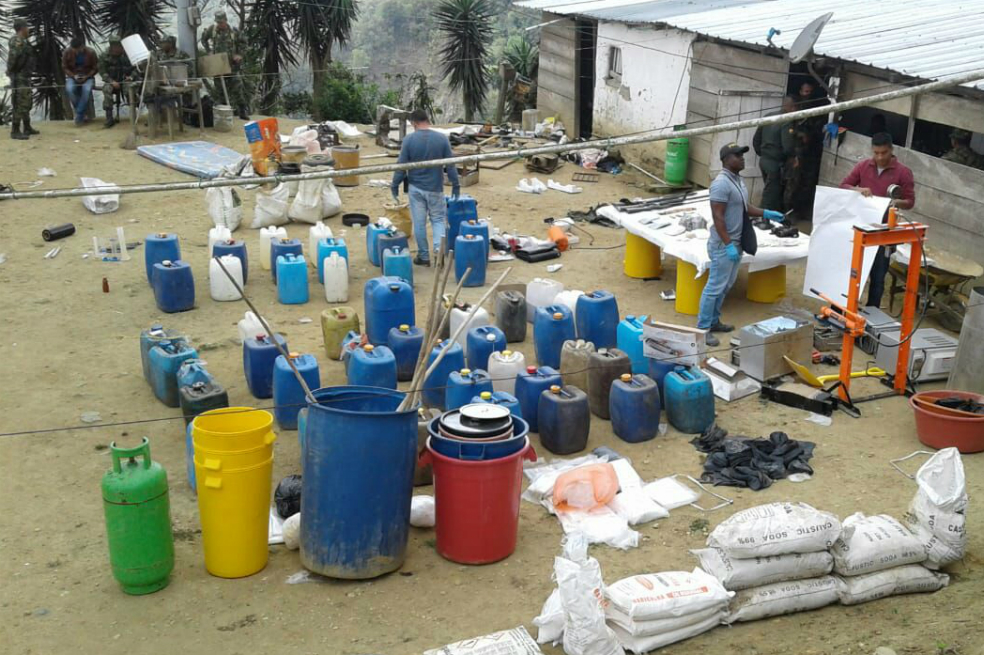 Destruido laboratorio de cocaína del Eln