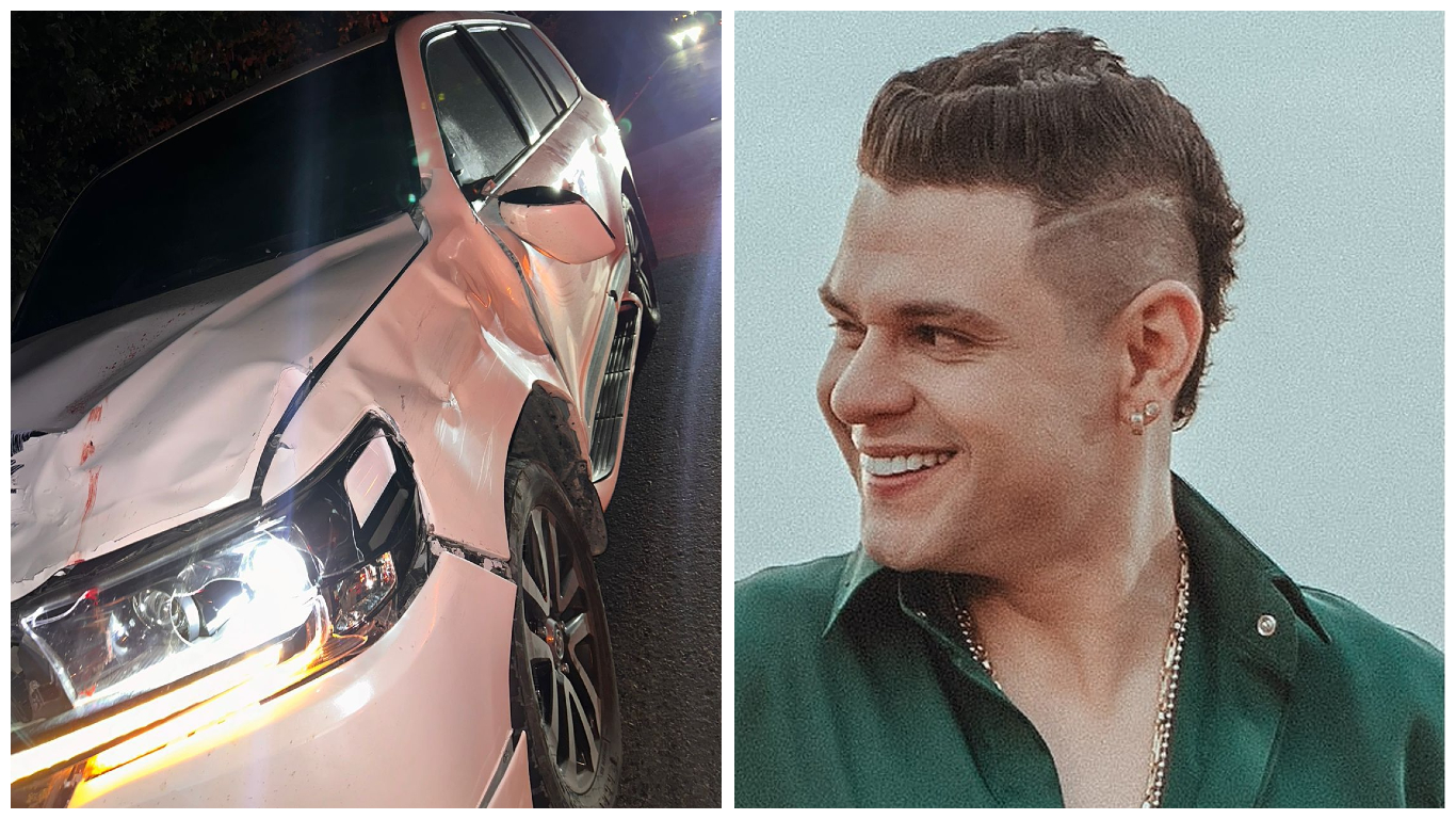 Cantante vallenato Luifer Cuello sufrió accidente de tránsito en vía del Cesar