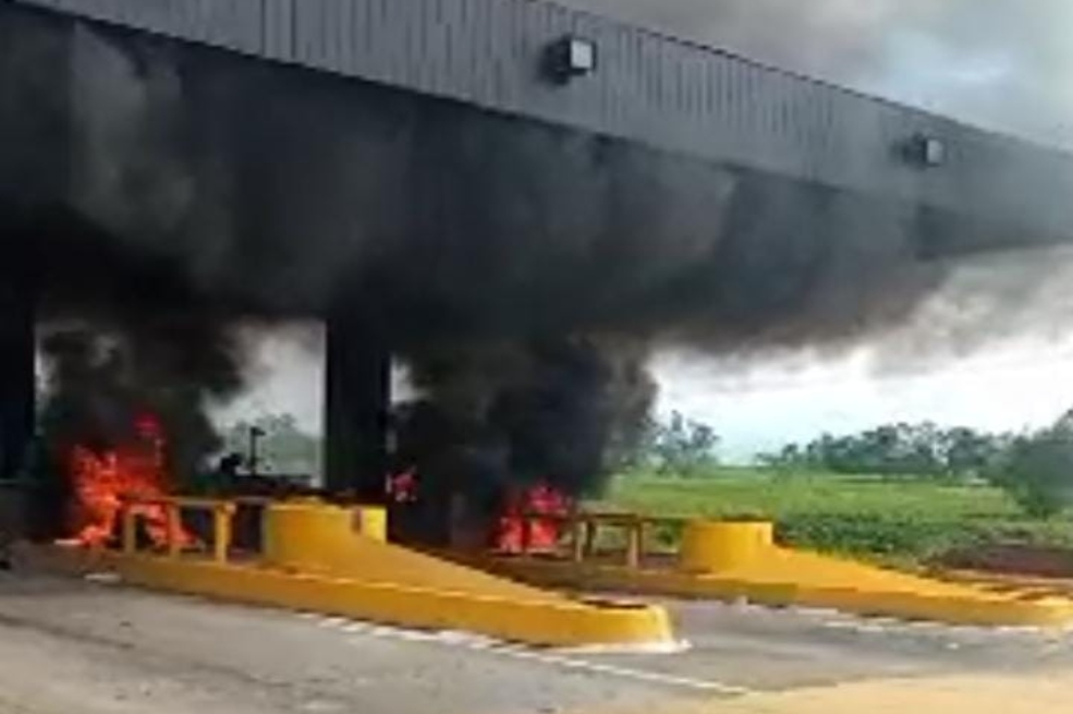 Quemaron el peaje de Villa Rica en la vía Popayán – Jamundí