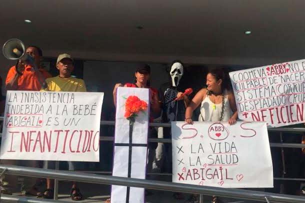 Protestas en Cartagena contra EPS Coomeva