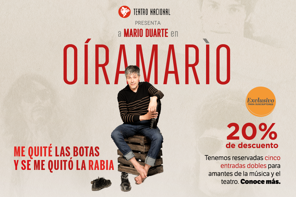 Mario Duarte llega al Teatro Nacional en un viaje musical íntimo y cautivador