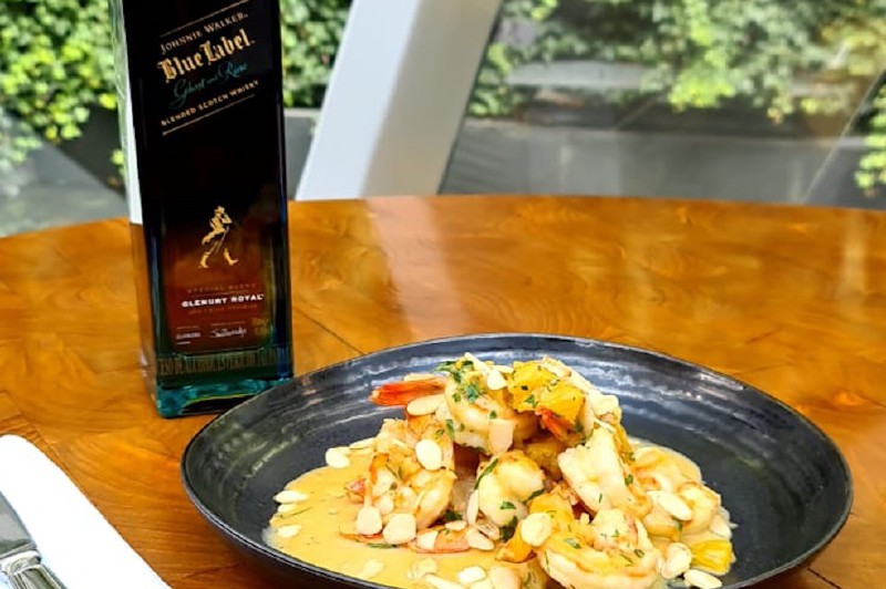 Receta para preparar langostinos con miel, mostaza y whisky