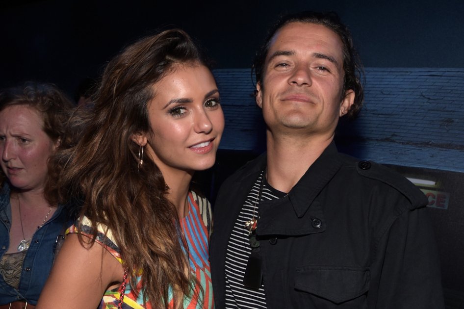 Nina Dobrev y Orlando Bloom en Comic-Con 2014.