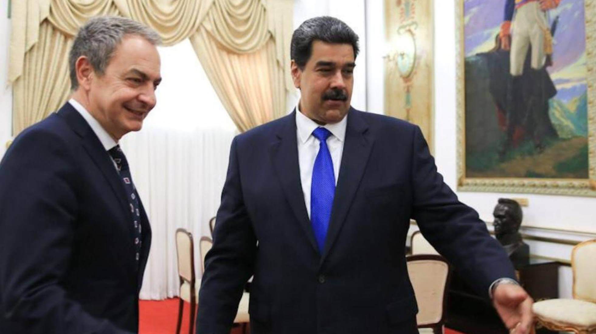 Zapatero se reúne por sorpresa con Maduro en Caracas