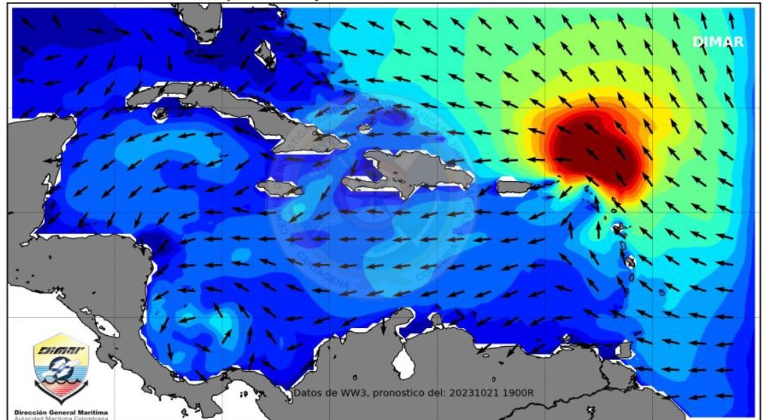 Alerta por posible formación de ciclón en el mar Caribe colombiano, advierte el Ideam
