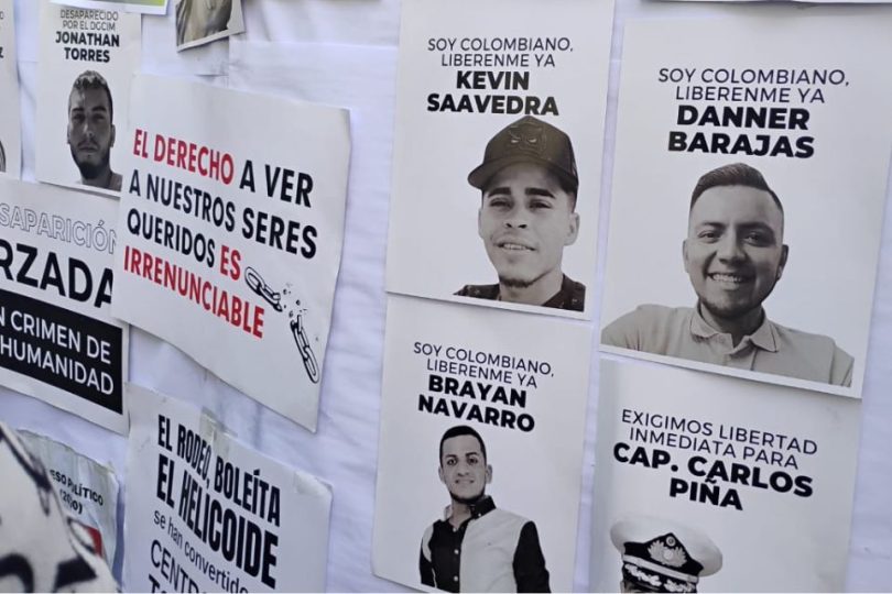 Fotografías de los colombianos detenidos.