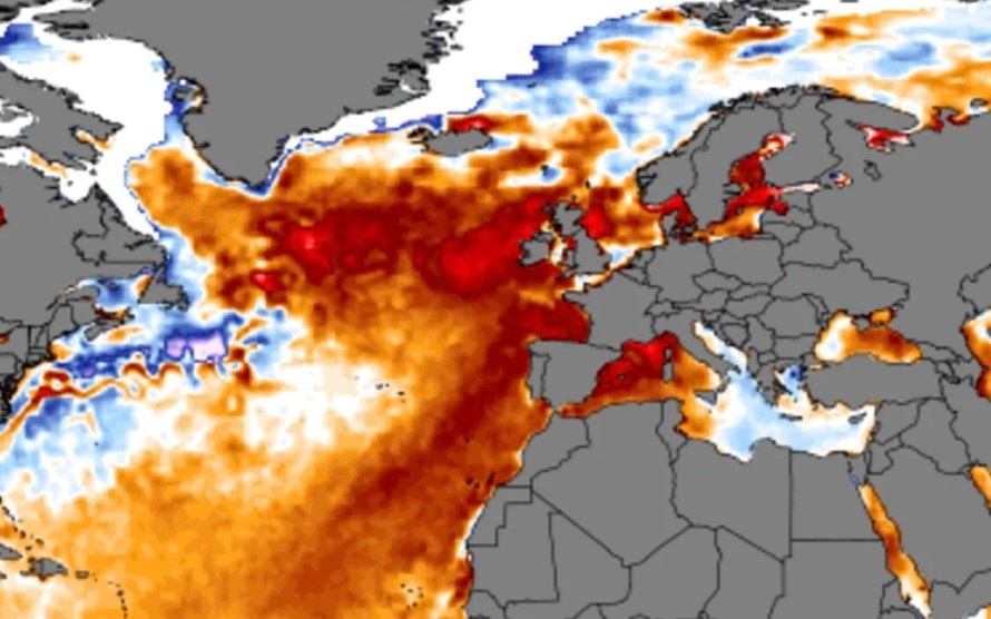 Ya se sabe qué causó la ola de calor marina récord de 2023 en el Atlántico Norte