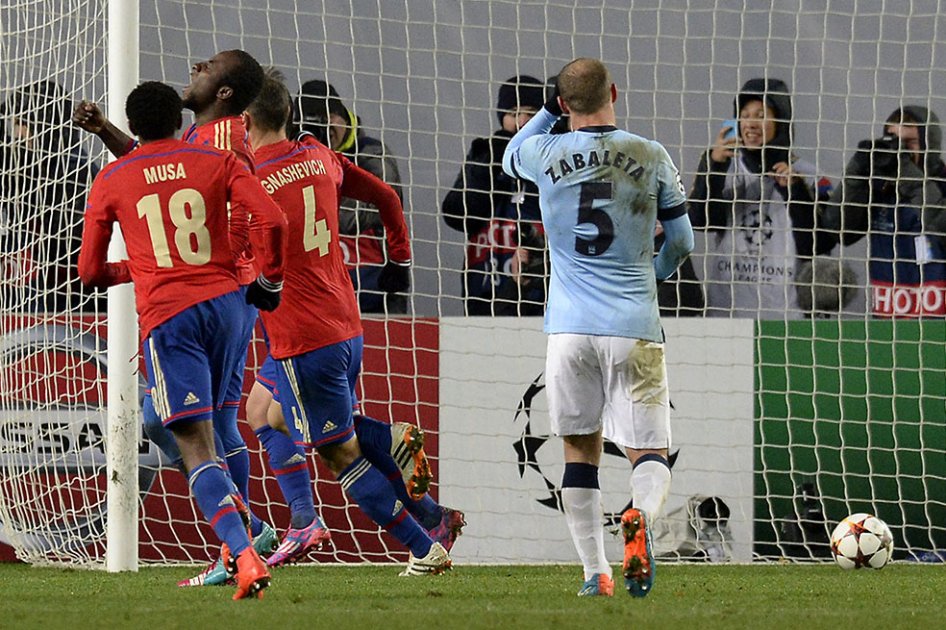 CSKA rescató un empate contra el Manchester City