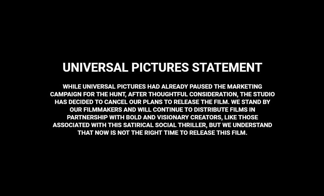 Imagen tomada del sitio web de la película "The Hunt" de Universal Pictures.https://www.thehunt.movie/