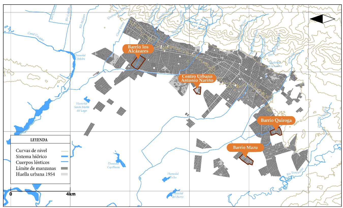 Graficos crecimiento Bogotá, realizados por la Sociedad de Mejoras y Ornato de Bogotá.
