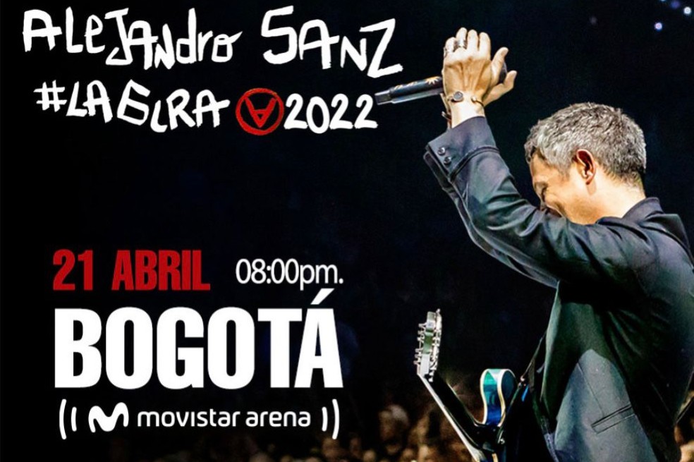 Alejandro Sanz llega a Colombia con “La gira”