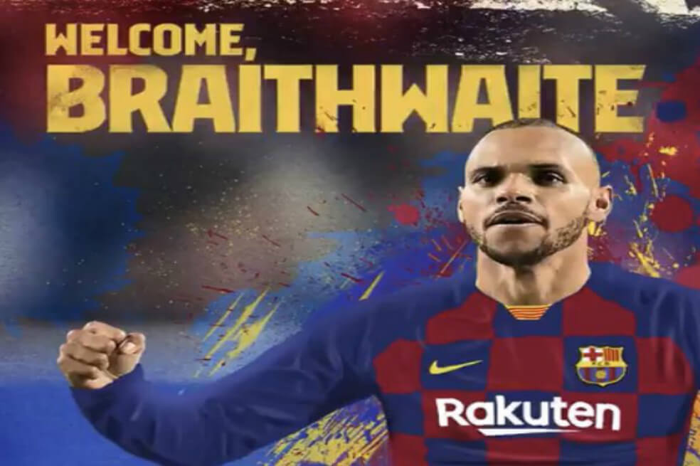 El Barcelona anuncia el fichaje de Martin Braithwaite