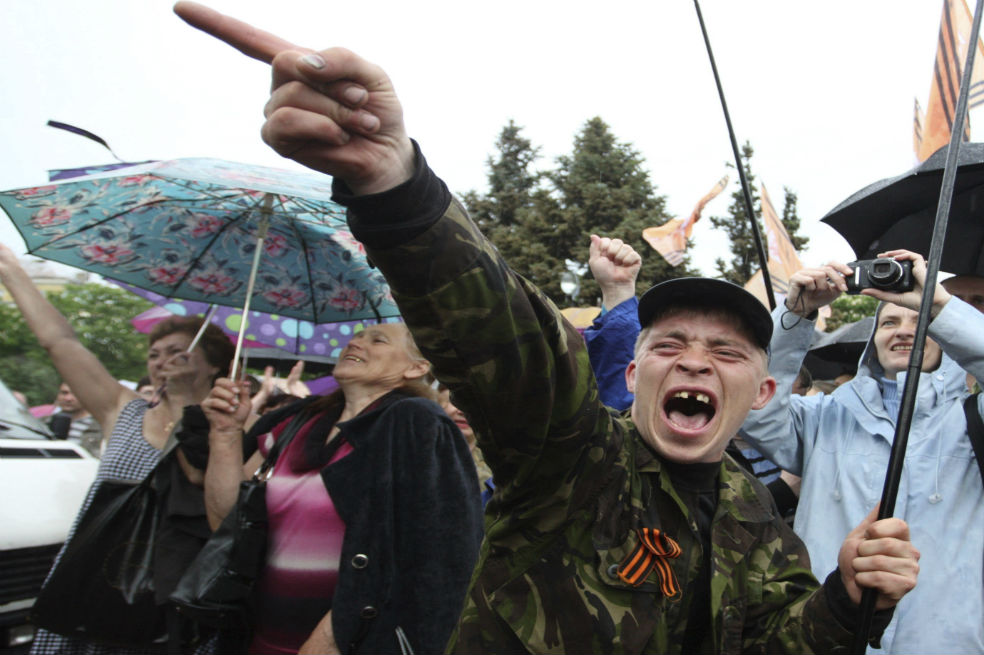 Así se vivió la fiesta de independencia en Donetsk y Lugansk (Ucrania)