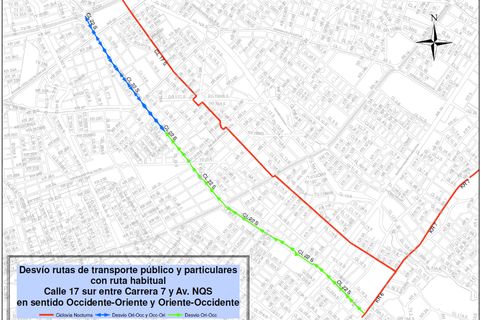 Galería: mapas de los cierres viales y desvíos por la ciclovía nocturna de este jueves