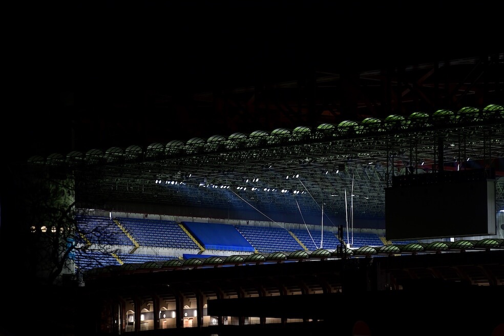 El estadio de San Siro en Milán, Italia, vacío previo a un partido de liga. / AFP