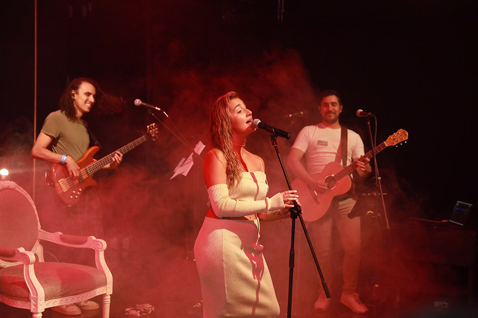 Laura Maré durante su presentación