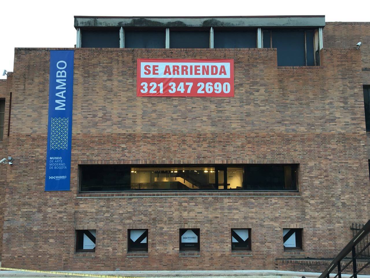 No, el Museo de Arte Moderno de Bogotá no está en arriendo