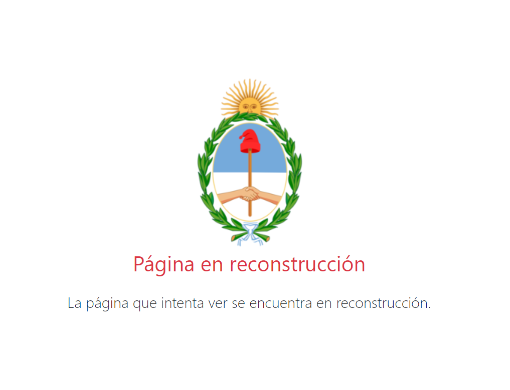 Desde la madrugada del lunes, al ingresar a la página web de Télam (https://www.telam.com.ar/), esto es lo que se ve.