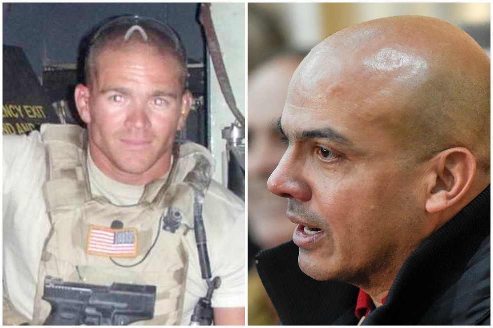 Jordan Goudreau, exmilitar y mercenario estadounidense, y Clíver Alcalá, exgeneral venezolano. / AFP/ Archivo particular