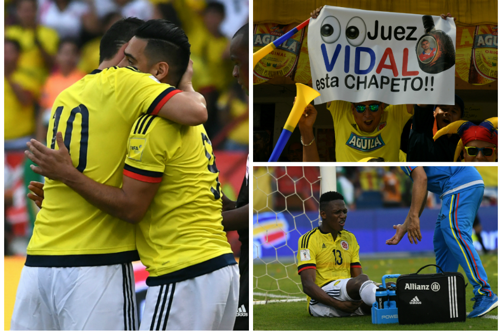 Las imágenes que dejó el regreso de Falcao y el empate de Colombia ante Chile