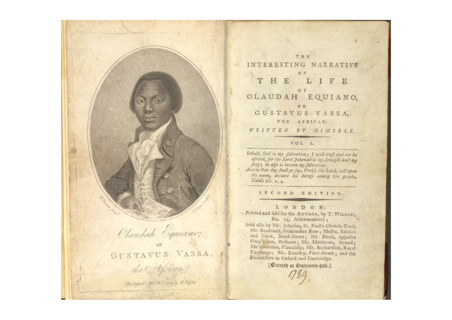 “The Interesting Narrative of the Life of Olaudah Equiano” por Olaudah Equiano (1789)