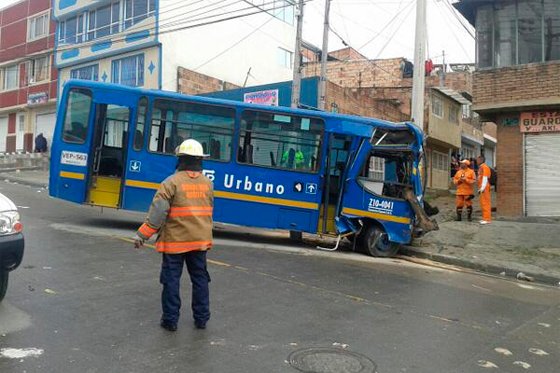 Imágenes del accidente de tránsito en Chuniza (Usme)