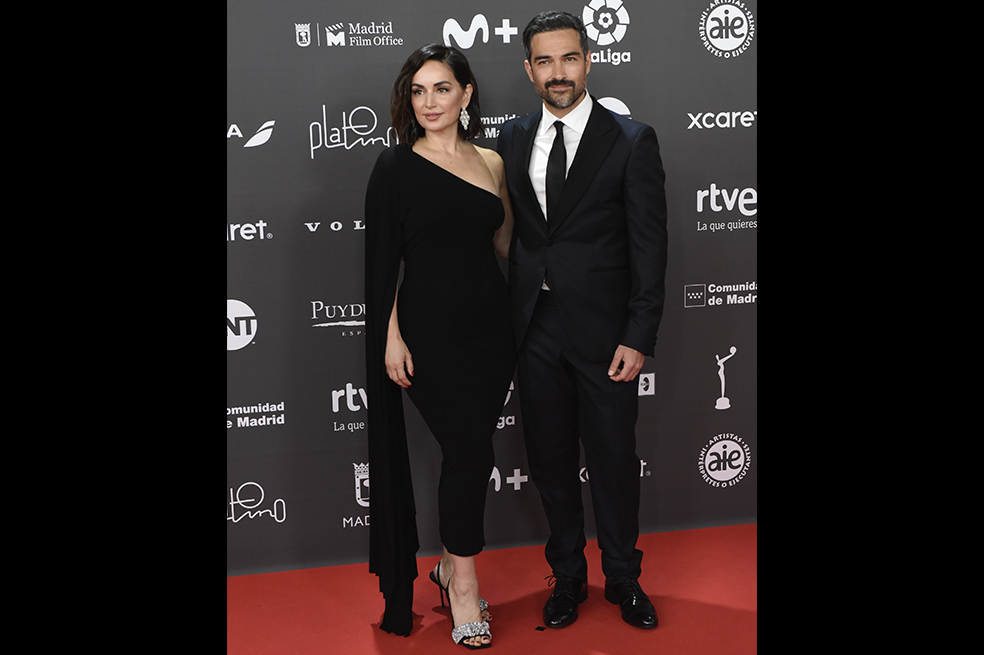 Poncho Herrera y Ana de la Reguera en los Premios Platino.