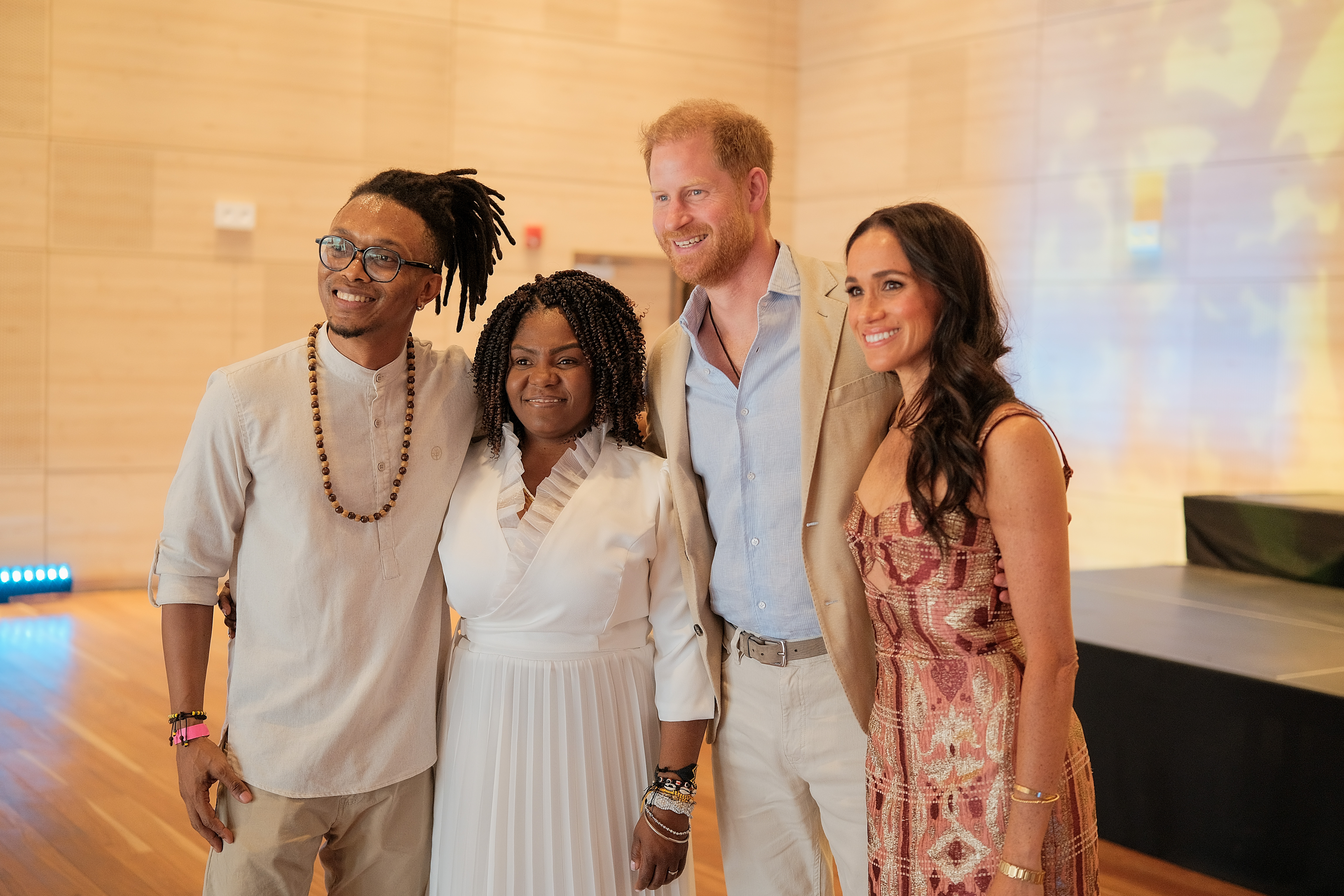 Así fue el primer día del Príncipe Harry y Meghan Markle en Colombia