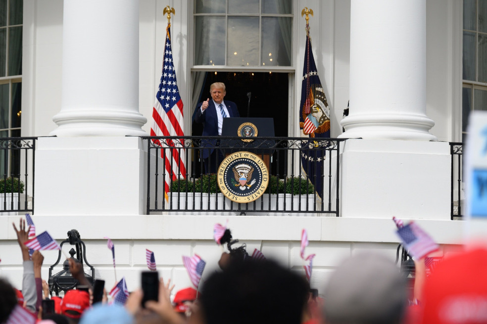 El presidente Trump en la Casa Blanca.