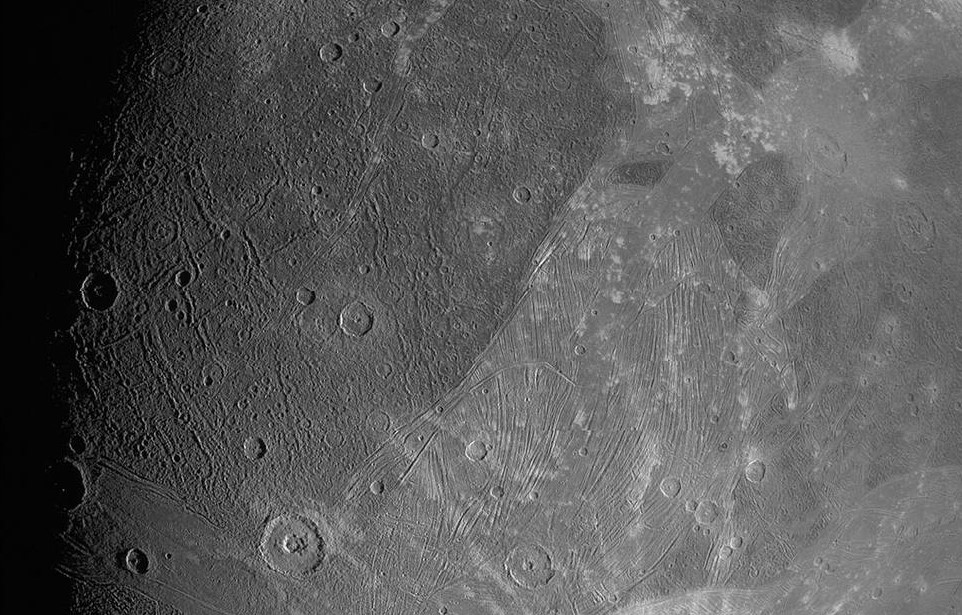 Estas son las primeras imágenes de Ganímedes, una de las lunas de Júpiter