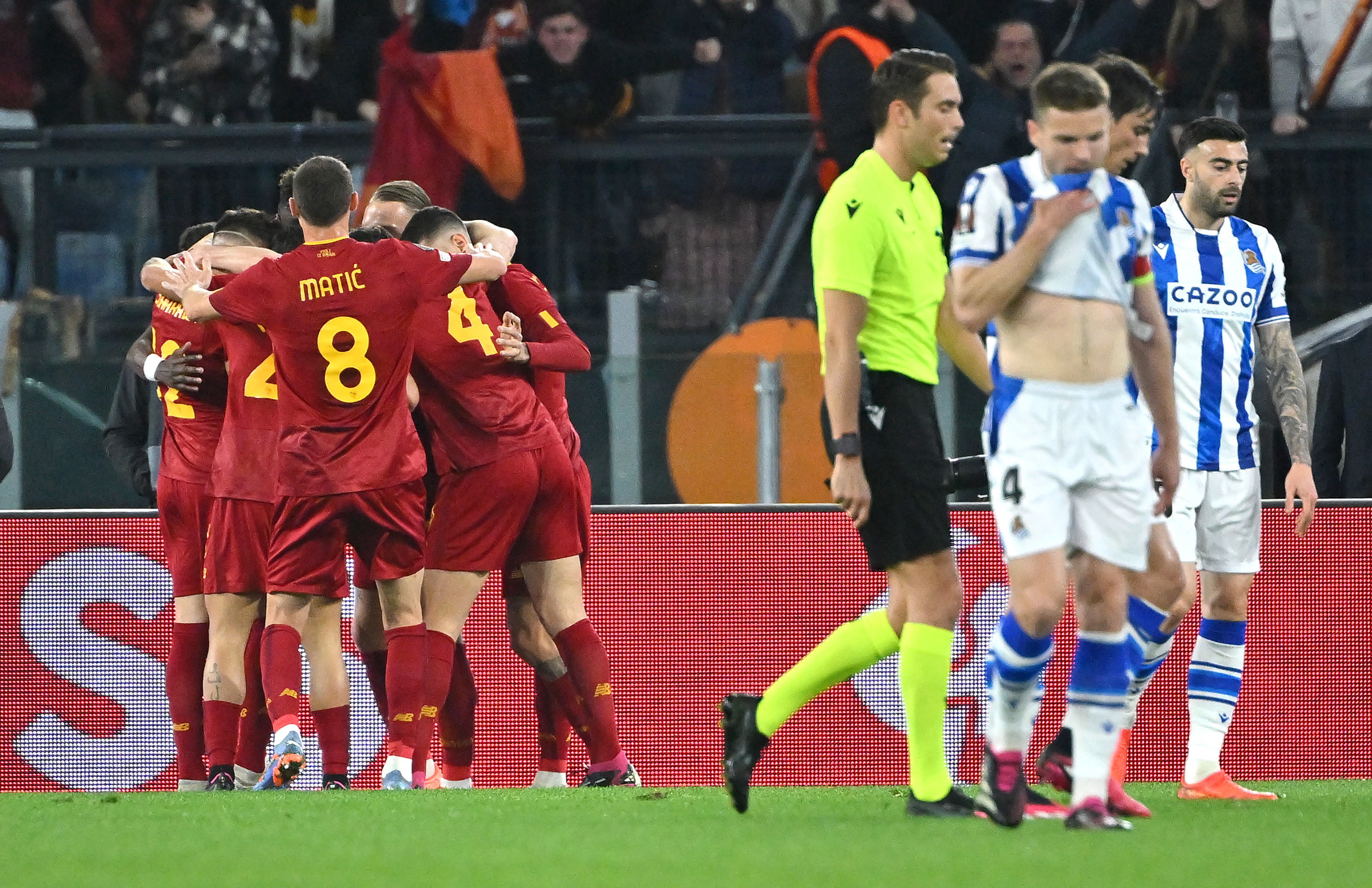 Europa League: Roma ganó ante Real Sociedad y se acerca a cuartos
