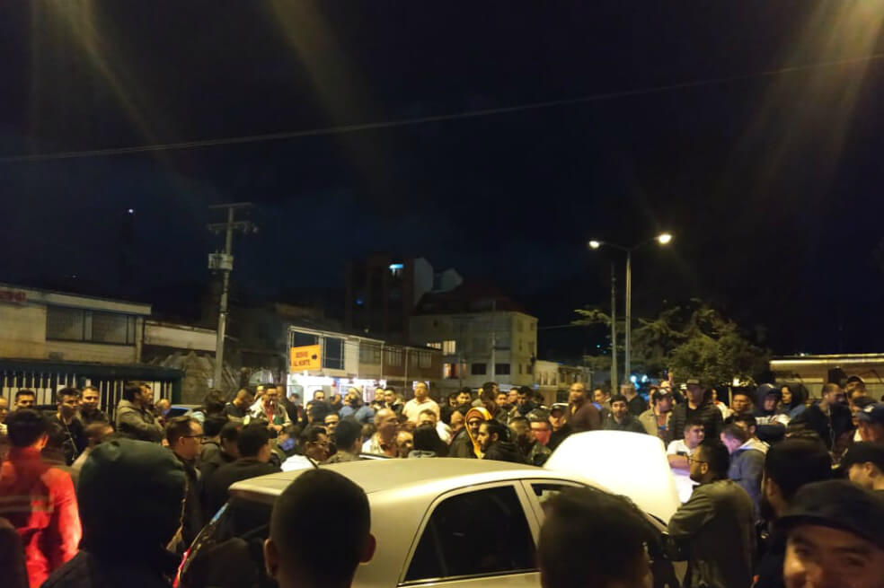Conductores de Uber en Bogotá realizaron plan tortuga y preparan otras movilizaciones