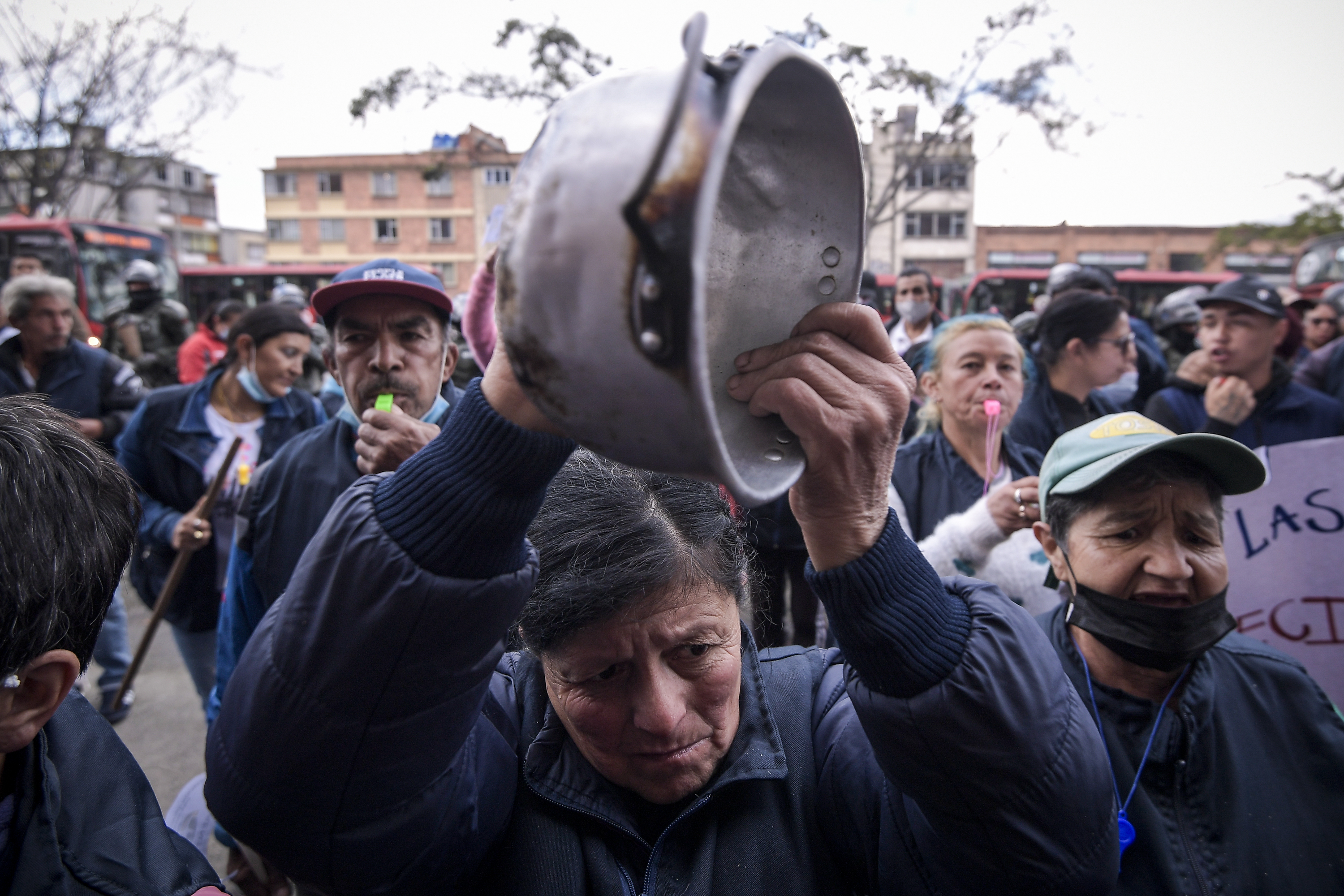 Protesta de Recicladores en Bogotá