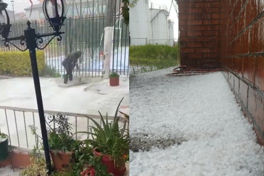 Impresionante granizada en el occidente de Bogotá y varios municipios de la sabana