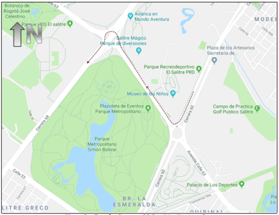 * Los usuarios que circulan por la Av. Calle 53 en sentido oriente – occidente, deberán tomar la Carrera 60 al norte – Av. Calle 63 al occidente – Av. Carrera 68 al sur por donde podrán retomar su recorrido habitual.