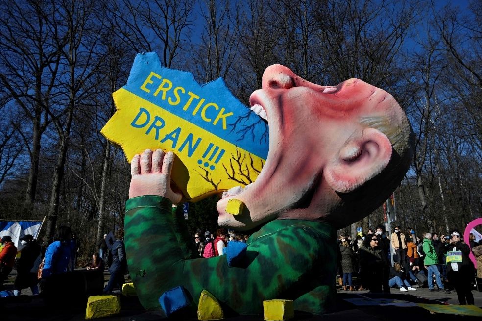 Una manifestación contra la invasión rusa de Ucrania, el 13 de marzo en Berlín.