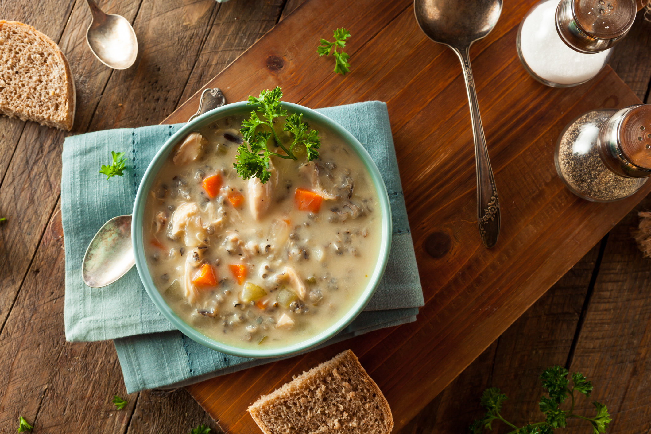 Receta: sopa cremosa de pollo