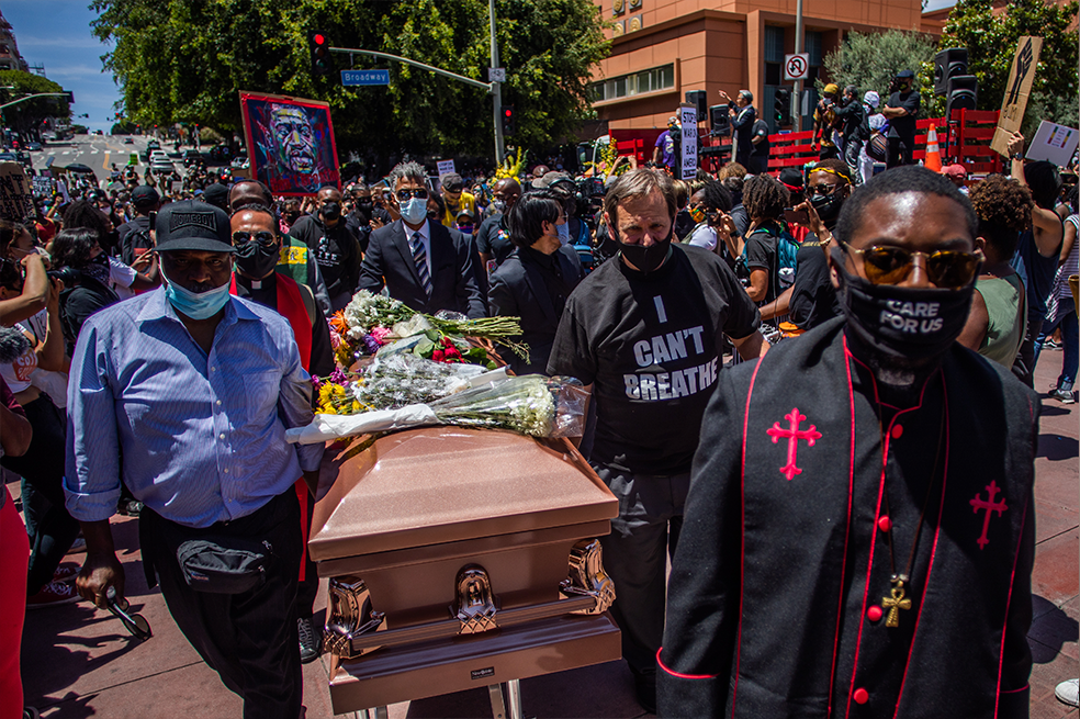 George Floyd: cientos de personas despidieron al nuevo símbolo contra el racismo en EE.UU