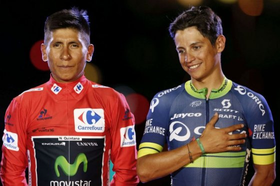 El próximo año será la edición 100 del Giro de Italia, ambos corredores afirmaron que les gustaría disputarla. / AFP