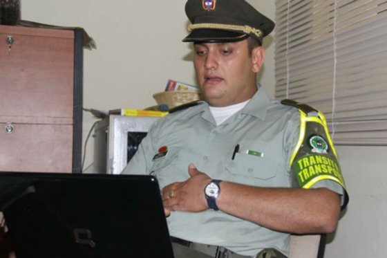 Capitán Ányelo Palacio se reintegró a su trabajo en la Policía