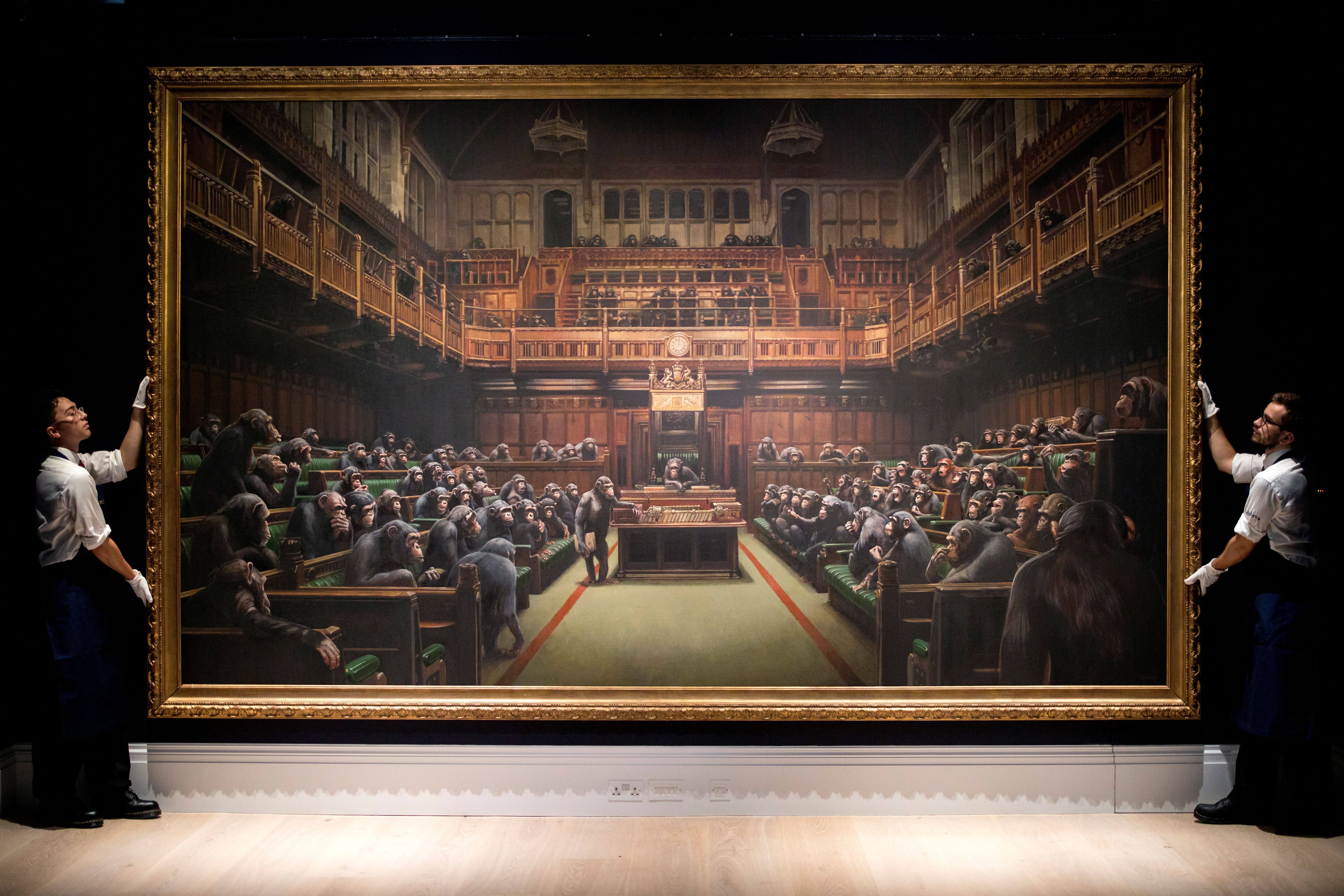 ¡Récord! Pintura de Banksy fue subastada en 11,1 millones de euros