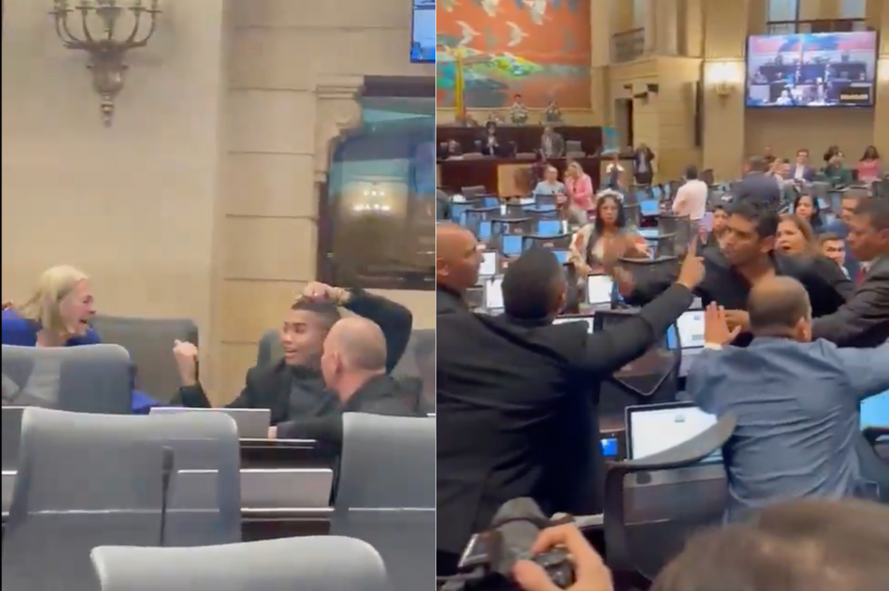 El senador Miguel Polo Polo tuvo varios confrontamientos en la Plenaria del Senado tras botar a la basura obras que las Madres de Soacha llevaron al Congreso como un homenaje a las víctimas del conflicto armado.